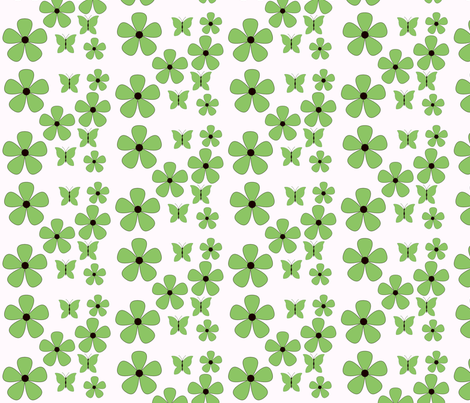 apple_orchard_flower_and_butterflies_1 fabric by anino on Spoonflower - custom fabric