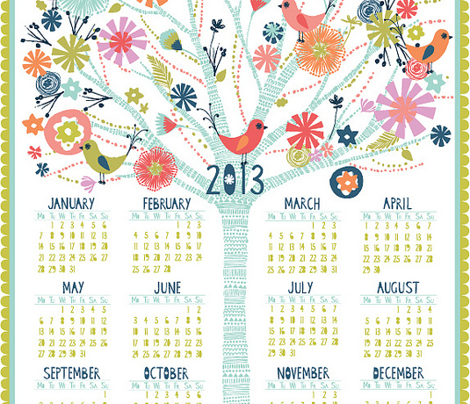 2013 Pretty Tree Calendar