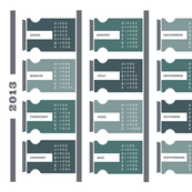 2013 Tea Towel Calendar - Spice Rack