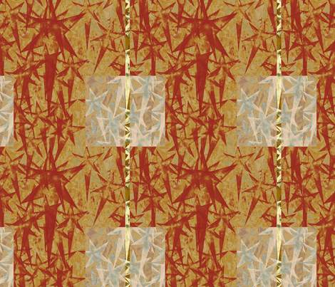 Stars in Clay Red and Gold