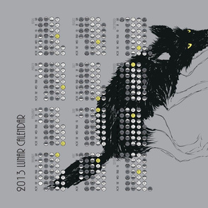 2013 Lunar Tea Towel Calendar