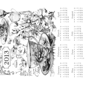 Tea Towel Calendar 2013