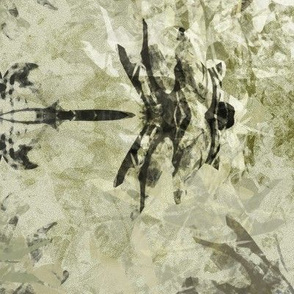 Dragonfly Sumi Ink -Intentionally irregular