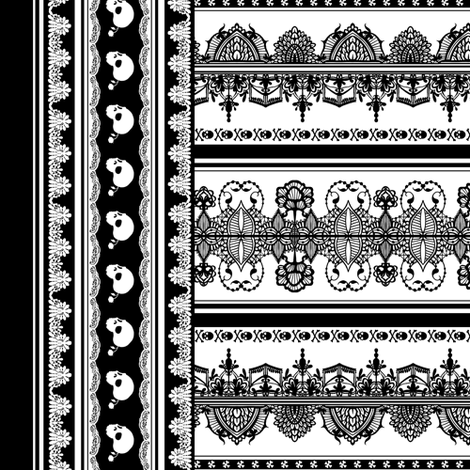 Spooky Border 2 fabric by jadegordon on Spoonflower - custom fabric