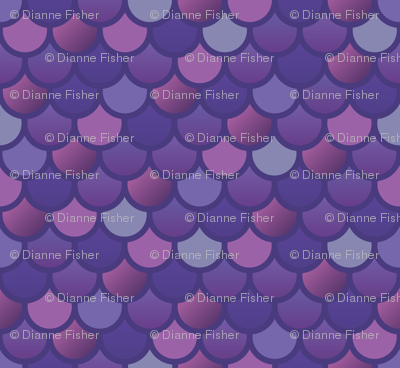 Mermaid fish scales in purple and pink