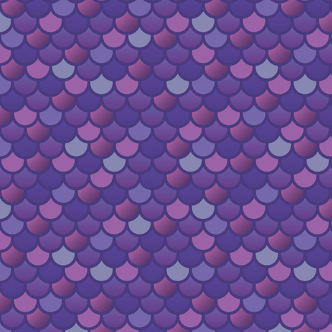 Mermaid fish scales in purple and pink fabric by little_fish on Spoonflower - custom fabric