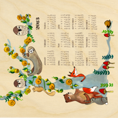 Paper Sparrow 2013 Woodland Calendar