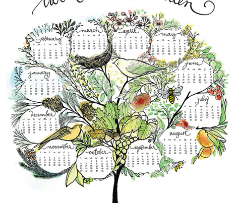 treeful year - 2013 tea towel calendar - ekström