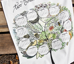 treeful year - 2013 tea towel calendar - ekström