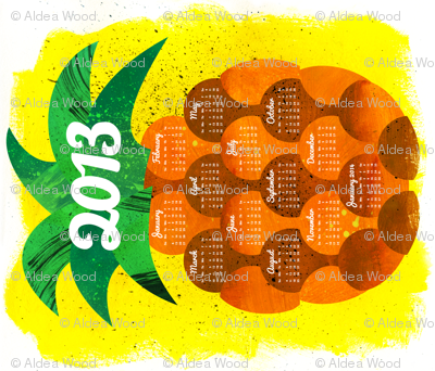 2013 Pineapple Tea Towel Calendar