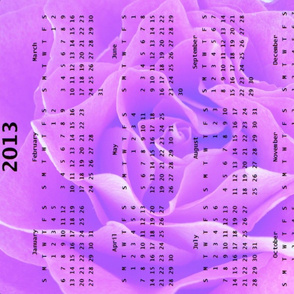 2013 Calendar - Rose Purple