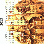 2013 Calendar - Paris, France - Temps est éphémère - Time is Fleeting