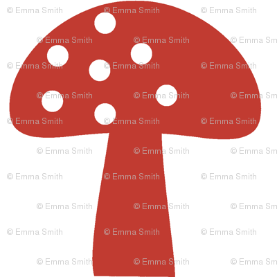Woodland Mushroom Red