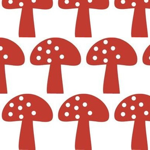 Woodland Mushroom Red