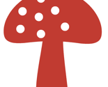 Woodland Mushroom Red