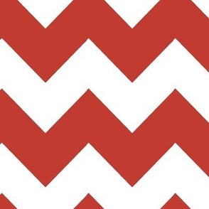 Woodland Chevron Red