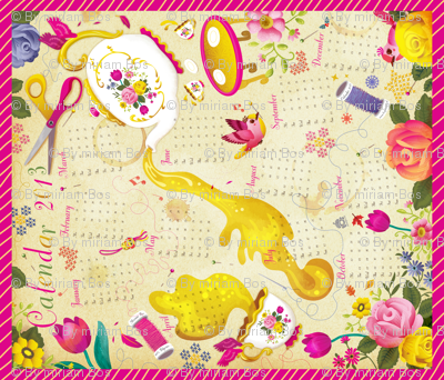 Tea Towel Calendar 2013