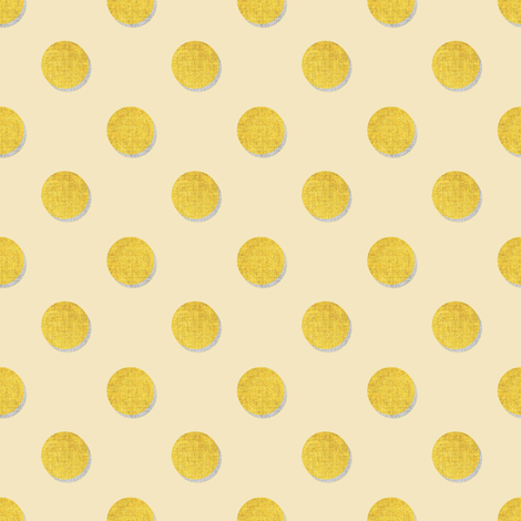 Mustard Dots  fabric by joanmclemore on Spoonflower - custom fabric