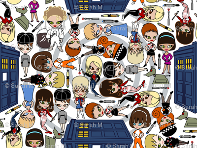 All the Companions down in Whoville - SMALL/White