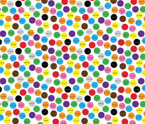What I wish for you - spots (US) fabric by greennote on Spoonflower - custom fabric
