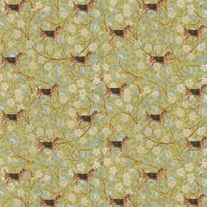 Morris' Hound on floral
