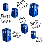 Doctor Who Inspired BAD WOLF TARDIS 
