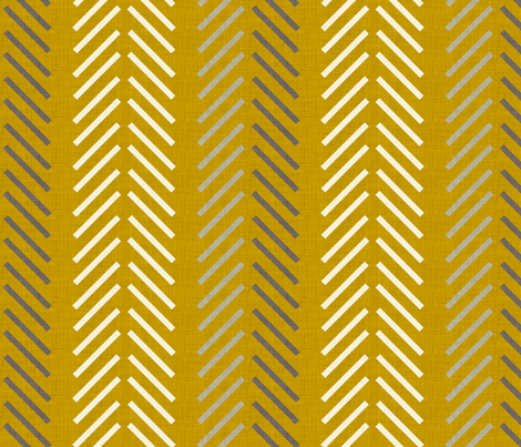 yellow_feathers_linen fabric by holli_zollinger on Spoonflower - custom fabric