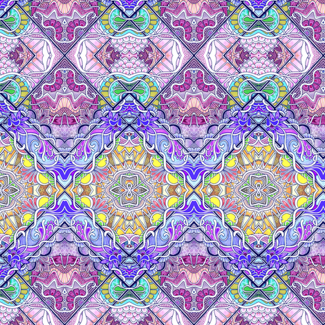 Atomic Honeysuckle Quartet fabric by edsel2084 on Spoonflower - custom fabric