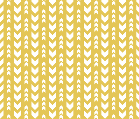 Yellow arrows fabric by grafiketgrafok on Spoonflower - custom fabric