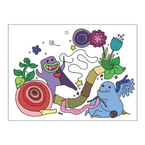 sewing monster and knitting monster
