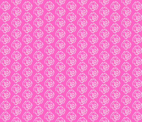 Begonia sketch outline fabric by koalalady on Spoonflower - custom fabric