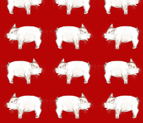 jul_pig fabric by vinkeli on Spoonflower - custom fabric