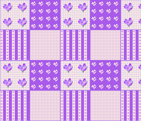 Crocus Coordinate fabric by koalalady on Spoonflower - custom fabric