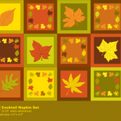 Fall Cocktail Napkin Set