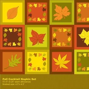 Fall Cocktail Napkin Set