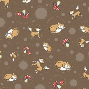 Sassy Fox - Fox and toadstool on chocolate