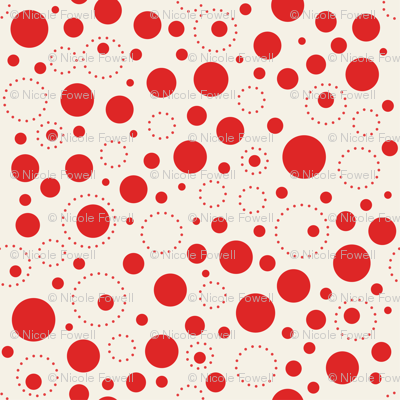Sassy Fox - Red and neutral toadstool spot