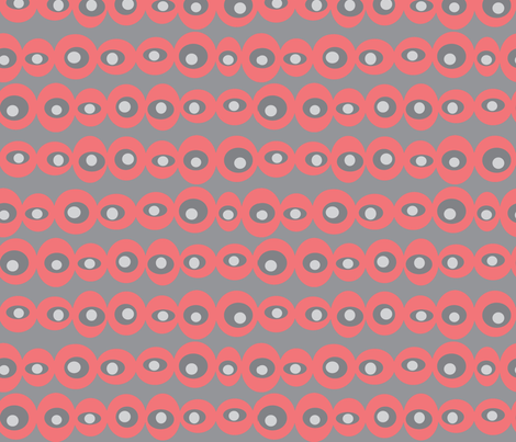 dotty coral fabric by jenr8 on Spoonflower - custom fabric