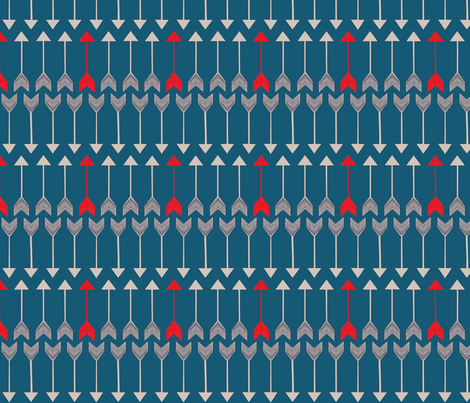 arrows fabric by prettypenny on Spoonflower - custom fabric