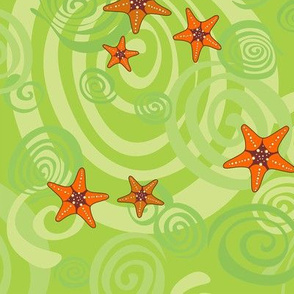 Spiralling starfish