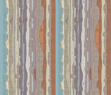 A Journey Underneath (Medium) fabric by murex_textile_designs on Spoonflower - custom fabric