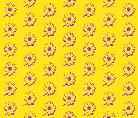 Sunflower Sketch fabric by koalalady on Spoonflower - custom fabric