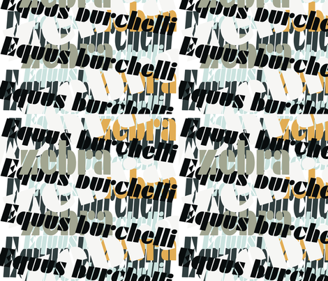 Zebra font fabric by raine55 on Spoonflower - custom fabric