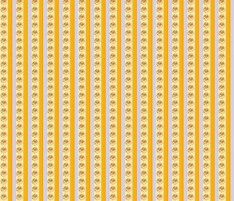 Sunflower2 Stripe fabric by koalalady on Spoonflower - custom fabric