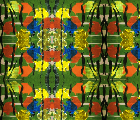 Goldfish Collage  fabric by artscape on Spoonflower - custom fabric