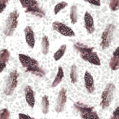 feathers doily