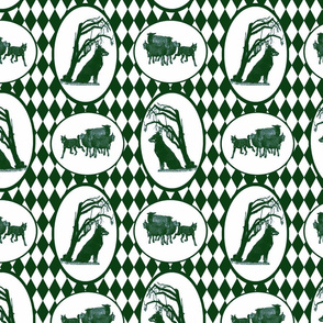 Beauceron Toile - green
