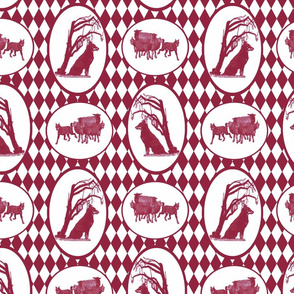 Beauceron Toile - wine