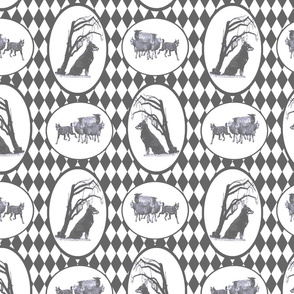Beauceron Toile - pewter