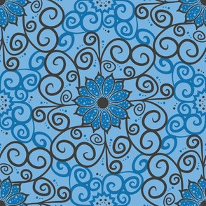 Polka Floral Damask (Light)